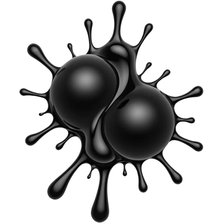 black ink splatter emoji