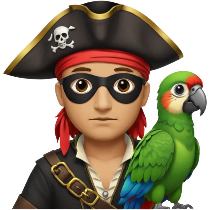 pirate and parrot emoji