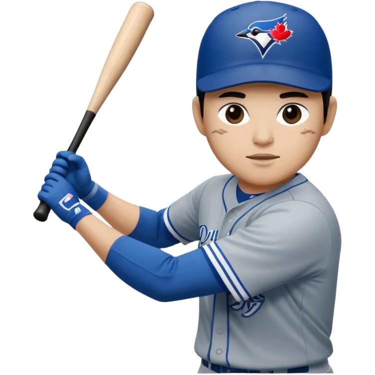 MLB TORONTO BLUE JAYS hitting Ohtani from LA Dodgers with a bat emoji