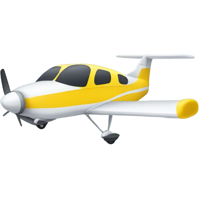 Small airplane yellow tail tracker  emoji
