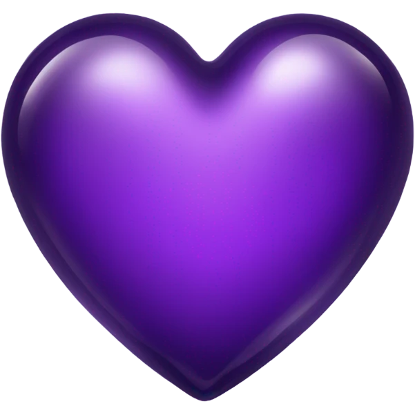 Shiny glass violet heart  emoji