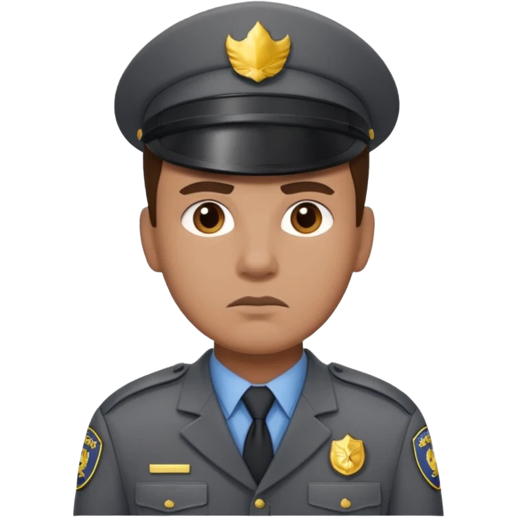 mall security gray uniform emoji
