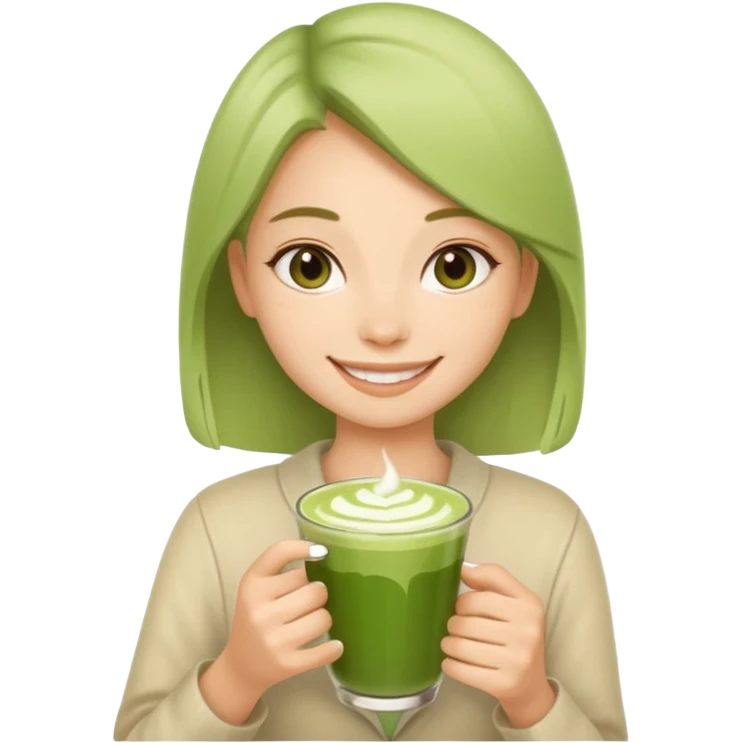 Matcha girl emoji