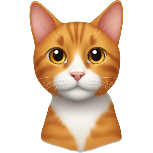 Black tuxedo cat and orange tabby emoji