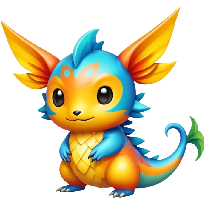 Exotic chibi Fakémon-creature emoji