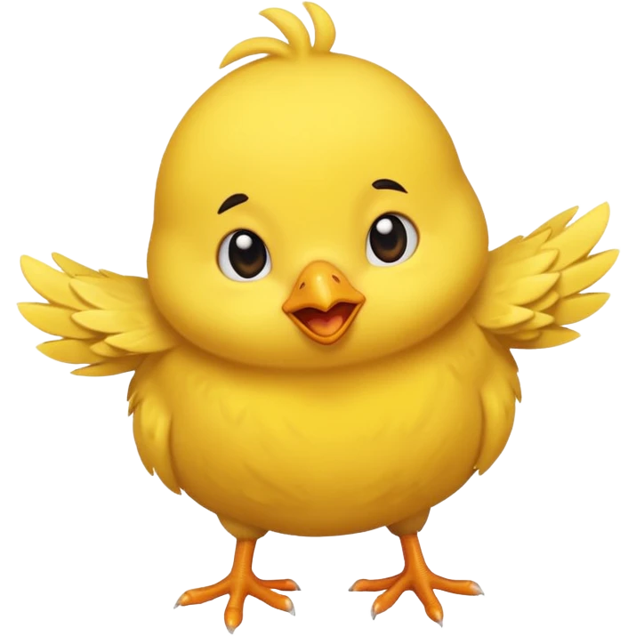 Chick falling over  emoji