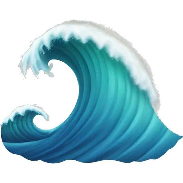 A wave of thoughts: an emoji when thoughts are covered like a tide. This is the perfect symbol for the moment when there is a whole ocean of ideas and feelings in your head. emoji