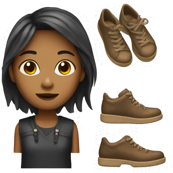 Girl wearing a shoes  emoji