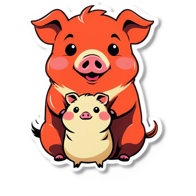 pig and hamster emoji