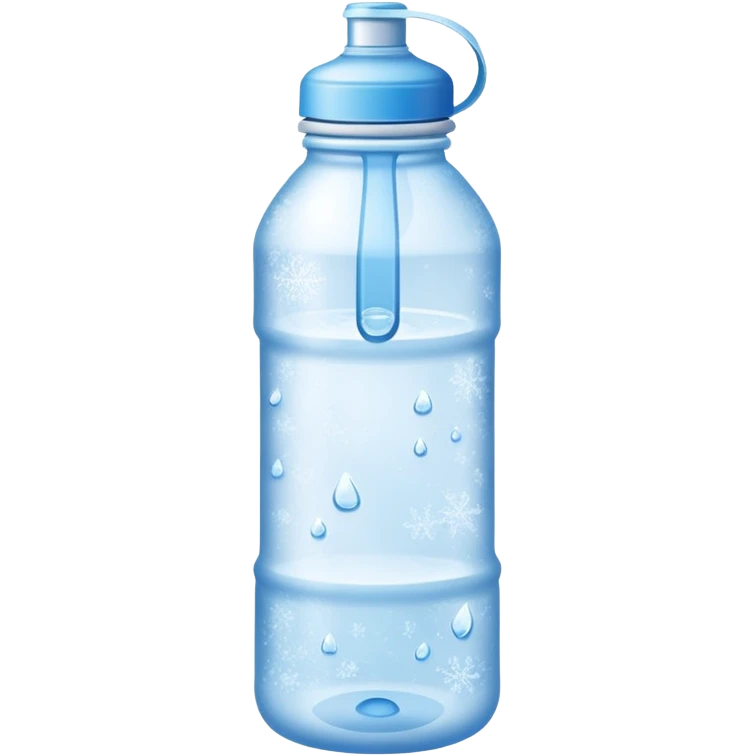 Frozen water bottle emoji