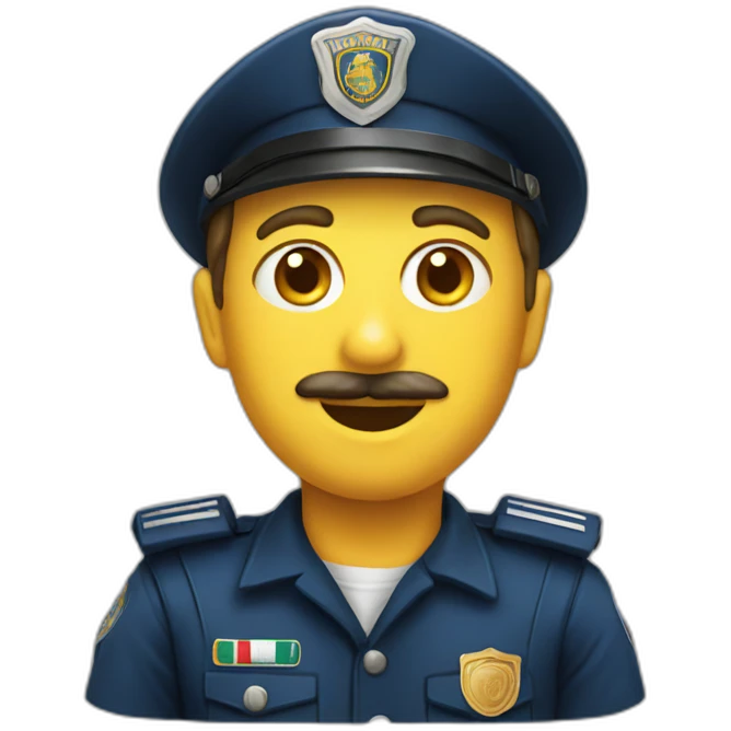 Italian pasta police emoji