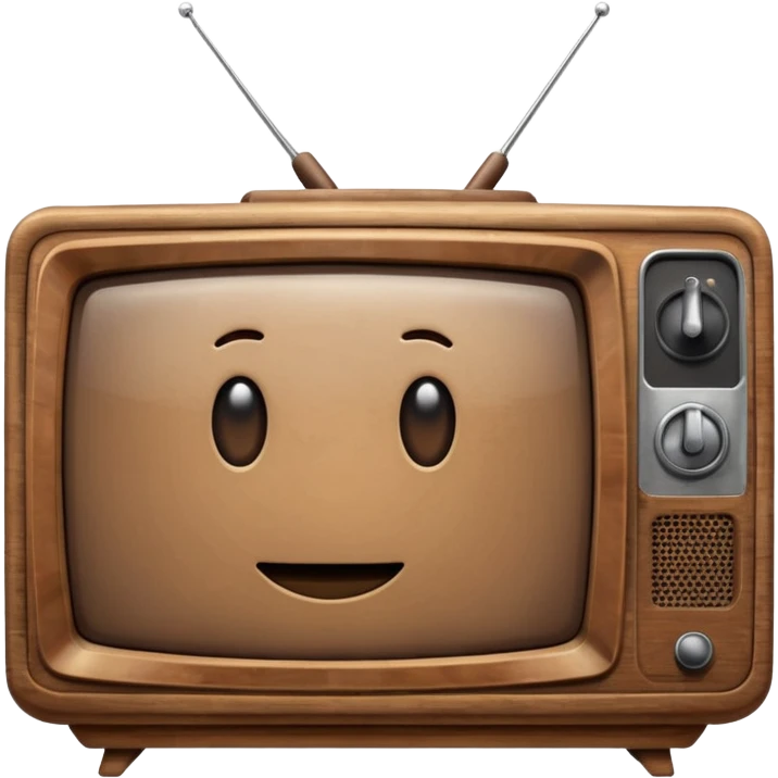 old brown tv emoji