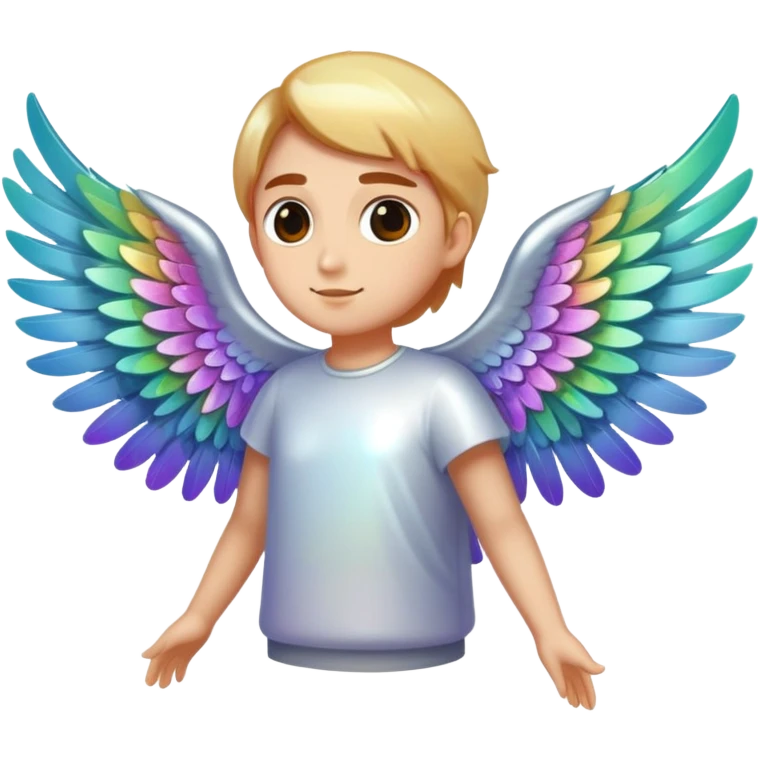 Wearing wings emoji