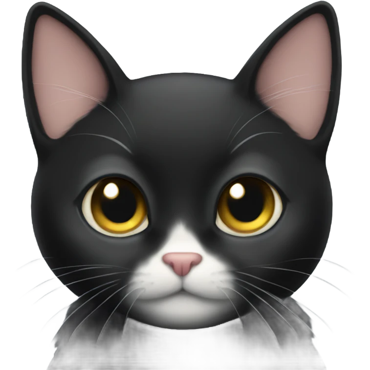 Angel black cat  emoji