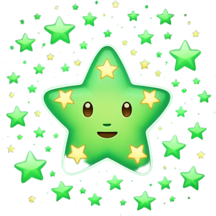 estrelas verdes emoji