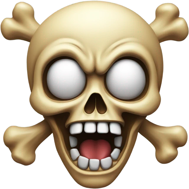 Skull mindblown emoji