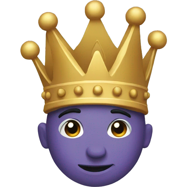 Tilted Crown emoji