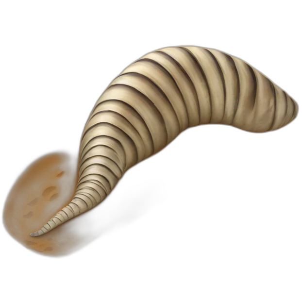 Sandworm on sand emoji