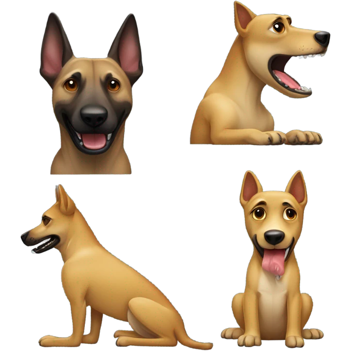 a malinois crocodile emoji
