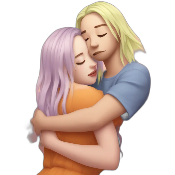 Doja cat hug billie eilish emoji