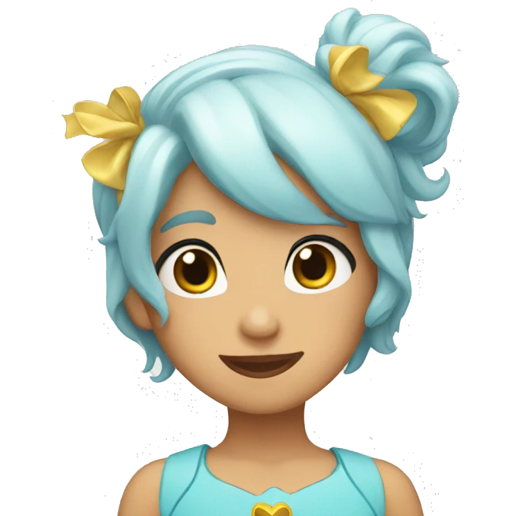 Corazón celeste emoji