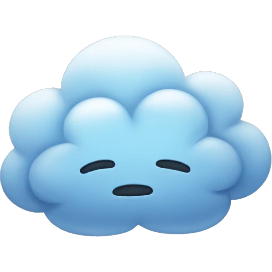 Sad cloud  emoji