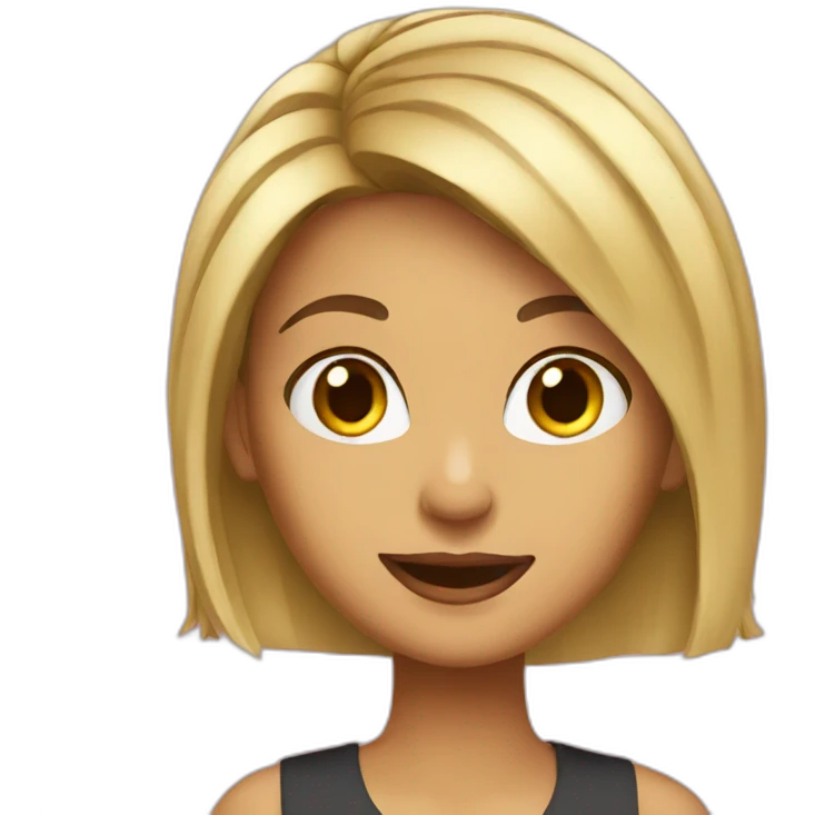 TV host girl emoji