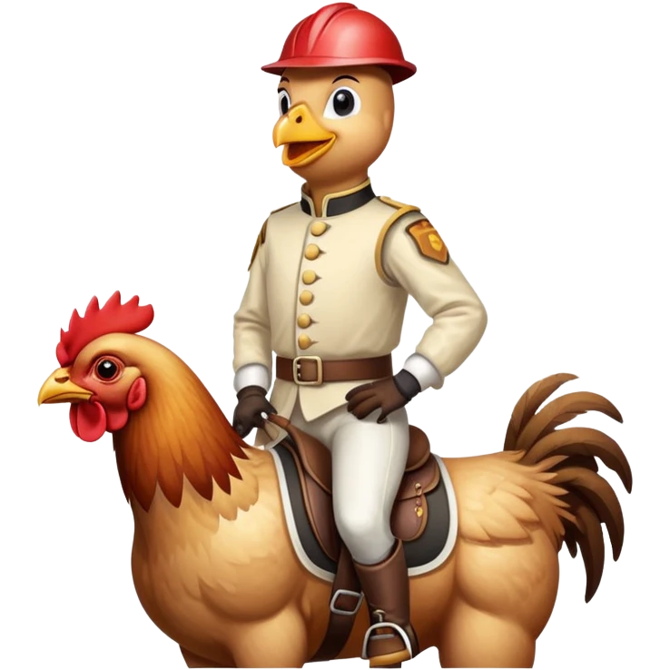 Chicken jockey emoji