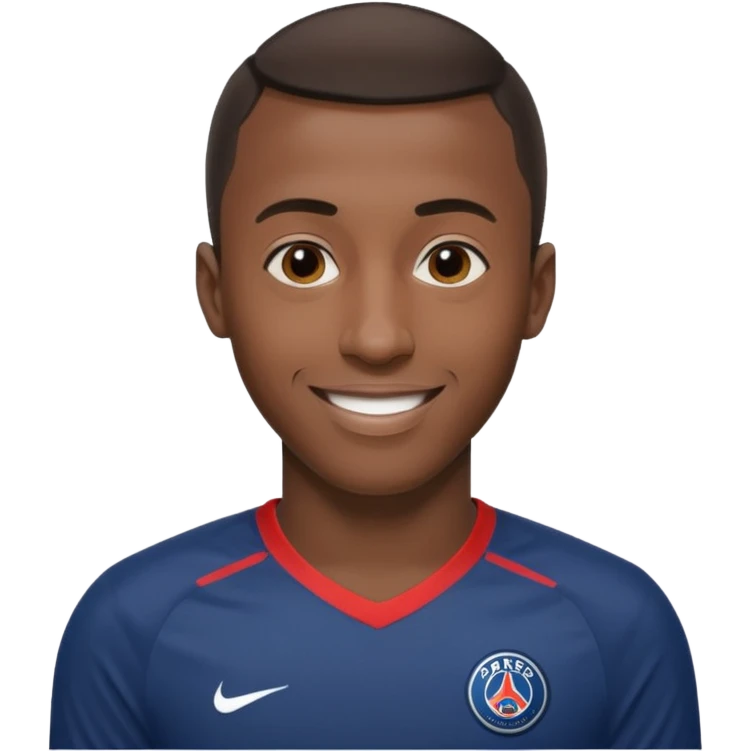Blaise Matuidi PSG footballer smiling short hair athletic build wearing Paris Saint-Germain football jersey emoji