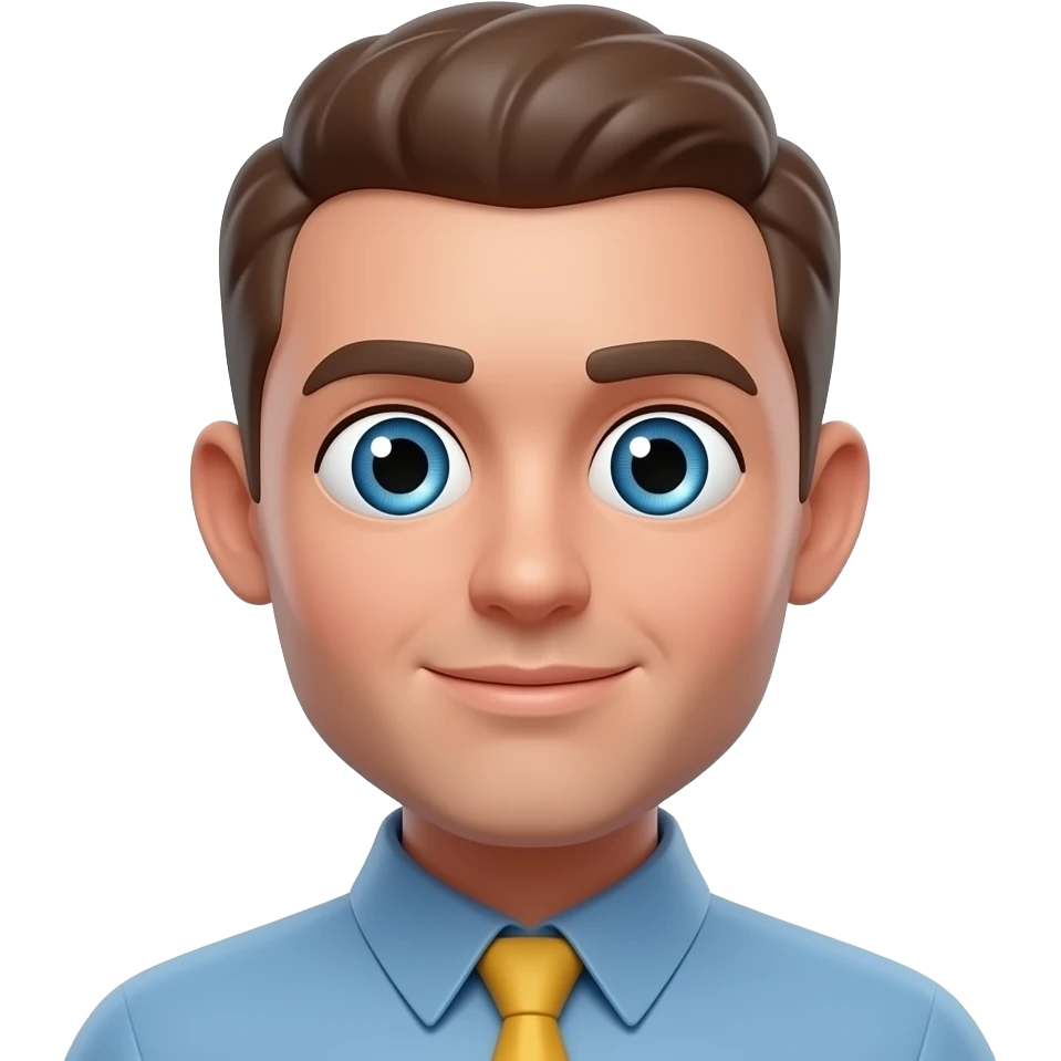 "A stylized, glossy 3D emoji with wide, swirling hypnotic eyes and a dazed expression." emoji
