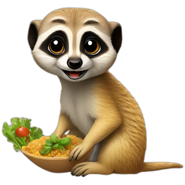 meerkat eat emoji