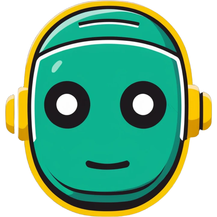 robot face representing artificial intelligence emoji