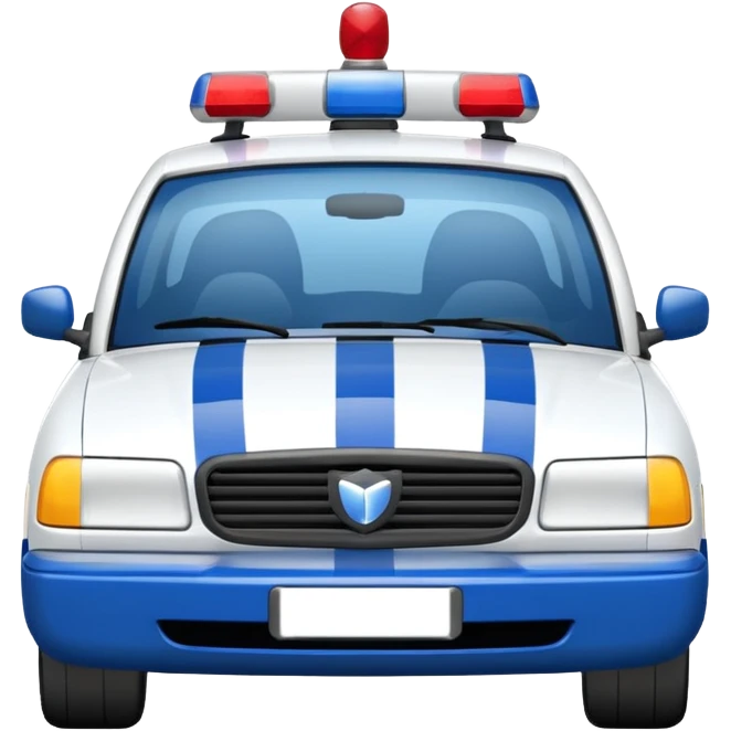 police car de face france emoji