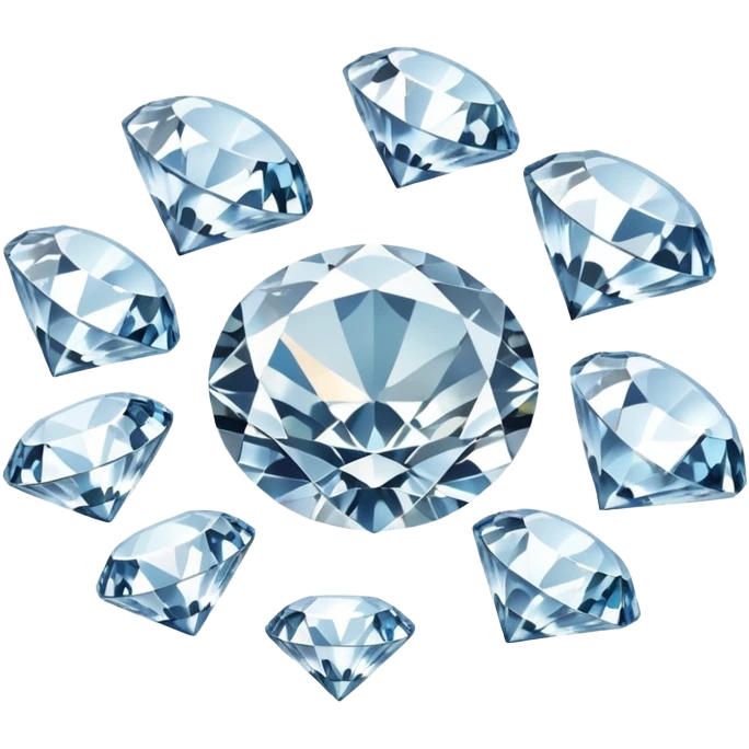 3 different diamond ranks from most popular to least emoji