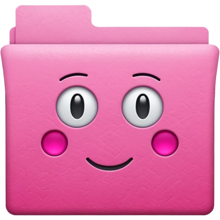 mac os mixed papers skeuomorphic pink emoji