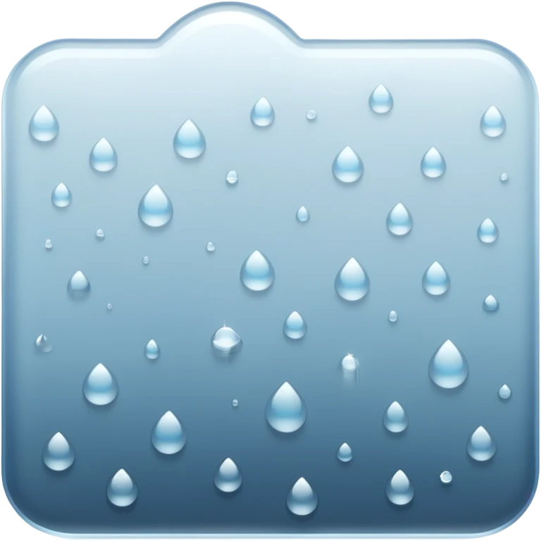 a close-up of a glass surface covered with small water droplets and light fog, as if from steam or humidity — some droplets sliding down slowly — soft reflections and blurred transparency give a realistic misty look — clean, glossy design with gentle lighting emoji