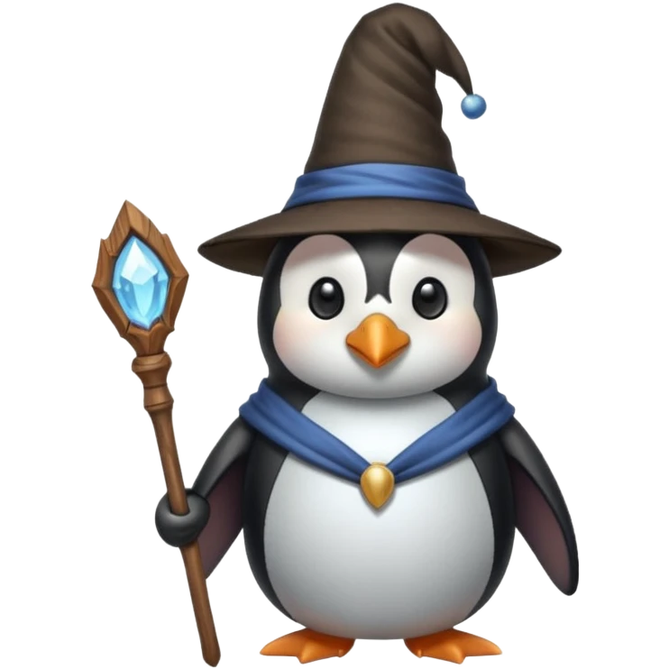 Penguin Wizard emoji
