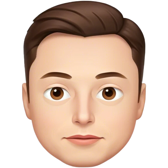 Elon Musk ￼ emoji