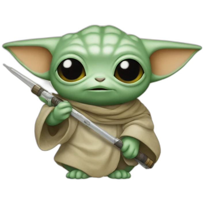 Grogu star wars caught fish emoji