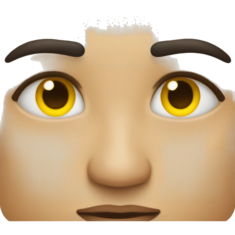 yellow emoji blank stare eyebrows emoji