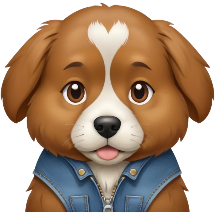 Dog wearing buggy jeans like a rapper  emoji