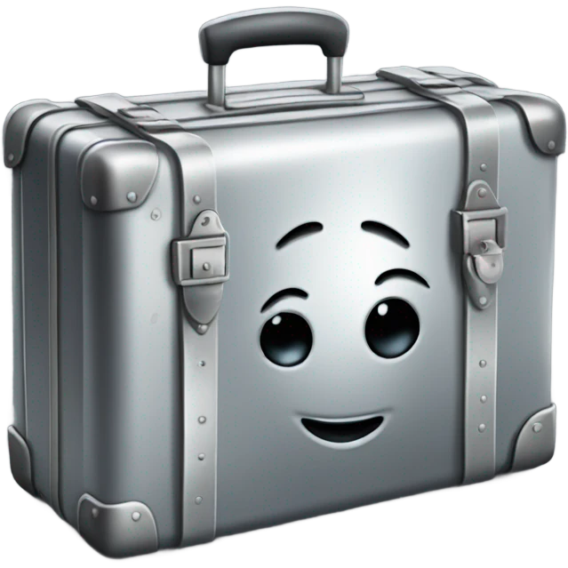 Silver money suitcase  emoji