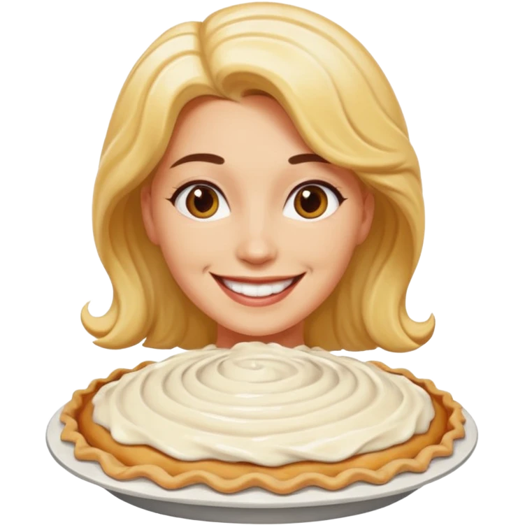 Female pie fight emoji