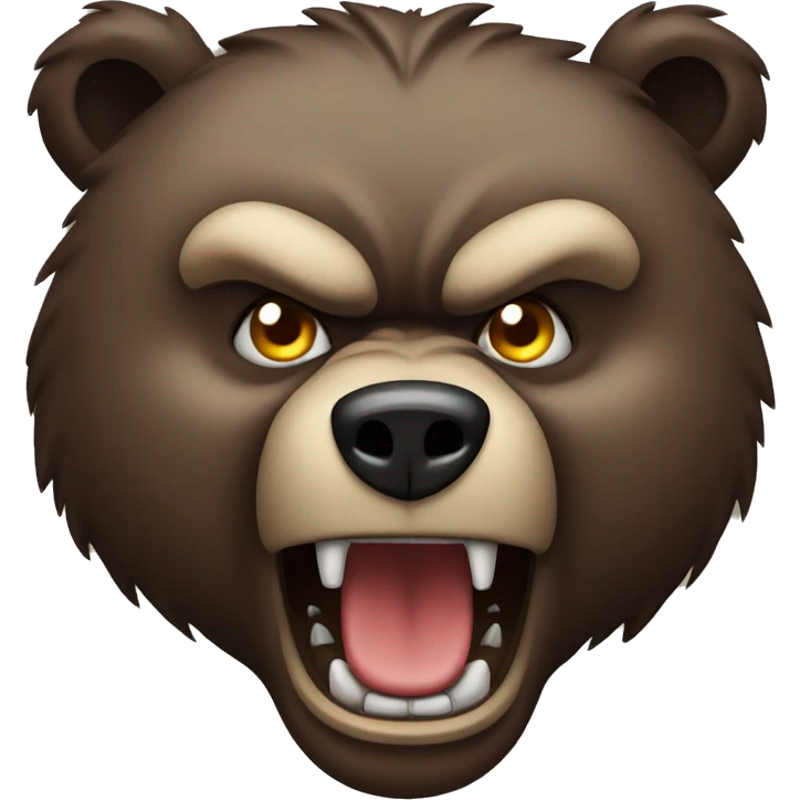 Angry bear  emoji