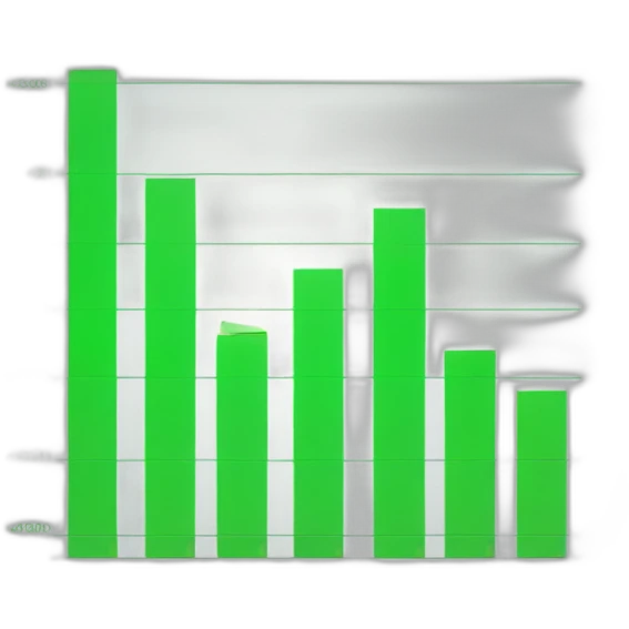 Trading chart with green dollor around  emoji