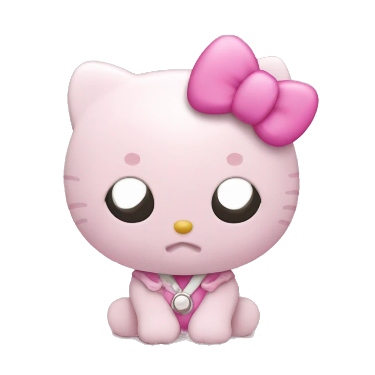 Hello kitty pink emoji