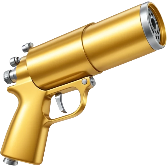 Golden Car paint Sprayer gun emoji
