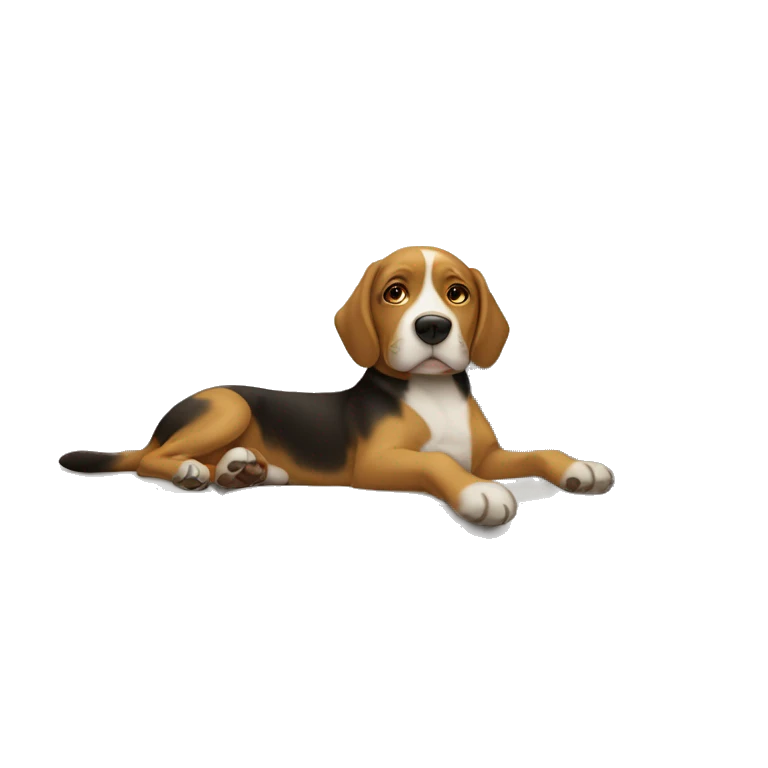 perro con su dueño en el sofá  emoji