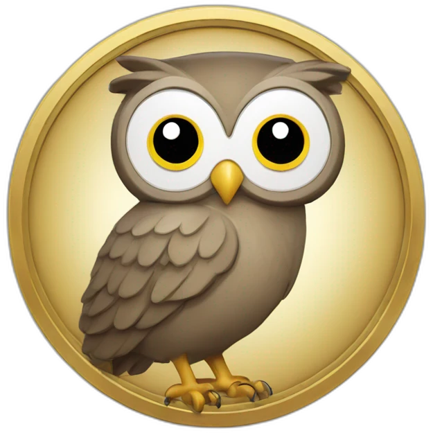 owl coin emoji