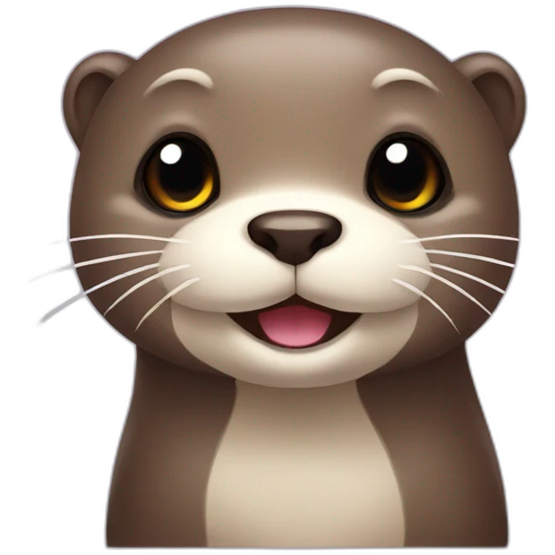 Cute otter emoji
